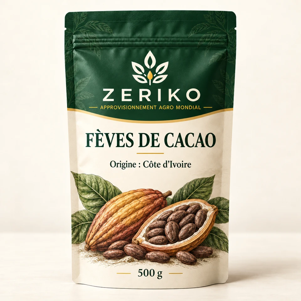 ZERIKO · Cacao · maquette d’emballage