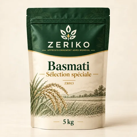 ZERIKO · Basmati — Sélection spéciale · maquette d’emballage
