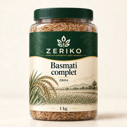 ZERIKO · Basmati complet · maquette d’emballage