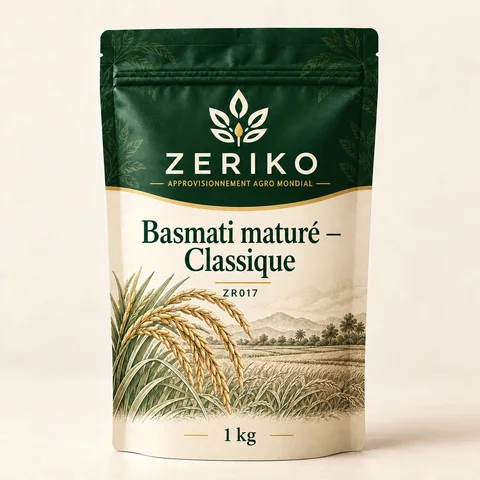 ZERIKO · Basmati maturé — Classique · maquette d’emballage