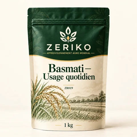ZERIKO · Basmati — Usage quotidien · maquette d’emballage